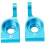2Pcs RC Rear Carrier, Rear Axle Hub Carrier Metal Toy Car Back Carrier RC Model Parts(Blue)