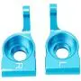 2Pcs RC Rear Carrier, Rear Axle Hub Carrier Metal Toy Car Back Carrier RC Model Parts(Blue)