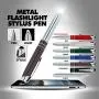 Stylus Pen for Touchscreen Devices, Tablets, iPads, iPhones, Multi-Function Capacitive Pen with LED Flashlight, Ballpoint Ink Pen, 3-in-1 Metal Pen, Multi,6PK Stylus Pen for Touchscreen Devices, Tablets, iPads, iPhones, Multi-Function Capacitive Pen with LED Flashlight, Ballpoint Ink Pen, 3-in-1 Metal Pen, Multi,6PK