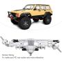VGEBY Front Axle, Metal CNC Remote Control Front Axle RC Model Crawler Car Parts Fit for Scx10 II 90046 90047 1/10 Crawler RC Car Accessory(Silver)