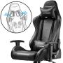 Gtracing Gaming Chair Racing Office Computer Ergonomic Video Game Chair Backrest and Seat Height Adjustable Swivel Recliner with Headrest and Lumbar Pillow Esports Chair,Black