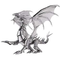 Piececool 3D Metal Model Kits, DIY Dragon Flame Model Kit, 3D Metal Puzzle for Adults, Great Birthday Gifts