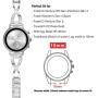 YOOSIDE for Fossil Q Venture Watch Band, 18mm Quick Release Detachable Stainless Steel Metal Bling Watch Bands Strap for Ticwatch C2 Rose Gold,Fossil Q Venture Gen3/Gen4/HR Gen4(Silver)