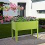 Giantex Raised Garden Bed, Elevated Planter, Metal Plant Box with Legs, Standing Garden Stand, Indoor and Outdoor Grow Container for Vegetables and Flowers (25'' L x13W x18 H)