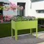 Giantex Raised Garden Bed, Elevated Planter, Metal Plant Box with Legs, Standing Garden Stand, Indoor and Outdoor Grow Container for Vegetables and Flowers (25'' L x13W x18 H)