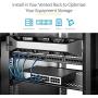 StarTech.com 2U Server Rack Shelf - Universal Vented Cantilever Tray for 19'' Network Equipment Rack & Cabinet - Heavy Duty Steel - 50lb - 16'' Deep (CABSHELFV) Black