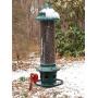 Squirrel Buster Plus Squirrel-proof Bird Feeder w/Cardinal Ring and 6 Feeding Ports, 5.1-pound Seed Capacity, Adjustable, Pole-mountable (POLE ADAPTOR SOLD SEPARATELY), Green