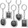 10 Pieces Photo Frame Keychain Metal Frame Keychain, Picture Frame Keyring, Keychain with Locket Photo Frame for Birthday, Valentines Day, Wedding Gifts (Rectangular, Square, Round, Oval, Heart)