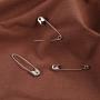 Officepal 100-Piece Safety Pins, Size 4, 2.17'' / 55mm – Durable, Rust-Resistant Nickel Plated Steel Set- Best Sewing Accessories Kit for Baby Clothing, Crafts & Arts