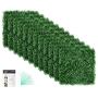 flybold Grass Wall Panel Artificial Boxwood Panels Hedge UV Protected Greenery Wall Outdoor Indoor Use Garden Fence Backyard Home Decor Faux Grass Wall Pack of 12 Pieces 20 x 20 inch Dark Green