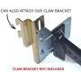 Ronin Factory Bed Frame Brackets Adapter for Headboard Extra Heavy Duty, Set of 2 Brackets with Hardware Modification Plate