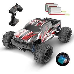 DEERC RC Cars 9300 High Speed Remote Control Car for Kids Adults 1:18 Scale 30+ MPH 4WD Off Road Monster Trucks,2.4GHz All Terrain Toy Trucks with 2 Rechargeable Battery,40+ Min Play Gift for Boy Girl