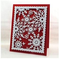 Christmas Snowflake Metal Die Cuts,Frame Snow Flower Cutting Dies Cut Stencils for DIY Scrapbooking Album Decorative Embossing Paper Dies for Card Making