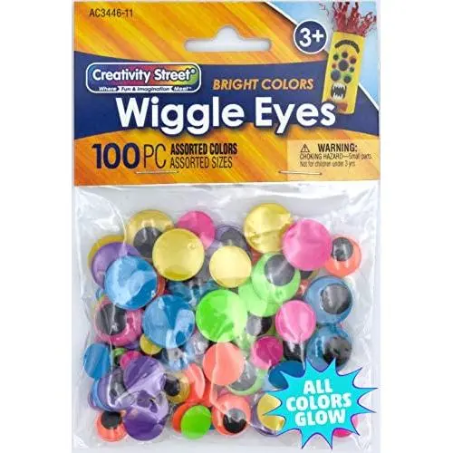 Creativity Street Peel & Stick Wiggle Eyes Assorted Sizes, 125-Piece (343801) Creativity Street Peel & Stick Wiggle Eyes Assorted Sizes, 125-Piece (343801)