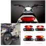 HONGPA Motorcycle Tail Lamp LED Bracket Taillights Hexagon shape For Harley 12 volt modified motorcycle Iron metal shell