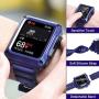 Metal Case for Apple Watch 42mm 44mm Series 6 SE 5 3 Bumper Case with Band Built-in Tempered Glass for iWatch 38mm 40mm Series 4 2 Full Protective Cover with Straps Screen Protector