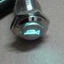 ESUPPORT 12V Car Vehicle Green LED Light Momentary Speaker Horn Push Button Metal Switch 16mm