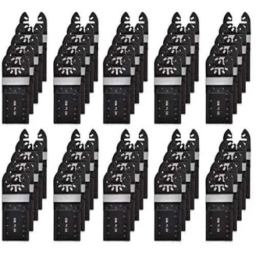 Adust 50 Wood Oscillating Multi Tools Saw Blades, Multitool Accessories for Wood/Plastic/Soft Metal Cutting Fit Dewalt Tools Bosch Ridgid Milwaukee Rockwell Power Oscillating Tool