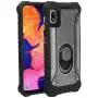Compatible with Samsung Galaxy A10e SM-A102 - Aluminum Metal Hybrid Phone Case with Stand - ZY0 Gray