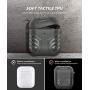 MOBOSI Vanguard Armor Series AirPods Case Cover Designed for AirPods 2 & 1, Full-Body Protective Military AirPod Case with Keychain for AirPods Wireless Charging Case, Gray [Front LED Visible]
