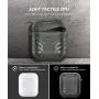 MOBOSI Vanguard Armor Series AirPods Case Cover Designed for AirPods 2 & 1, Full-Body Protective Military AirPod Case with Keychain for AirPods Wireless Charging Case, Gray [Front LED Visible]