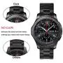 V-MORO No Gaps Strap Compatible with Gear S3 Frontier Bands/Galaxy Watch 46mm Band Men with Clips and Screen Protectors Black Metal Stainless Steel Bracelet for Samsung Gear S3/Galaxy Watch 46mm Watch V-MORO No Gaps Strap Compatible with Gear S3 Frontier Bands/Galaxy Watch 46mm Band Men with Clips and Screen Protectors Black Metal Stainless Steel Bracelet for Samsung Gear S3/Galaxy Watch 46mm Watch