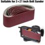 Aluminum Oxide Sanding Belts,3-Inch x 21-Inch 80/120/150/240/400 Assorted Grits (15 Pack) Aluminum Oxide Sanding Belts,3-Inch x 21-Inch 80/120/150/240/400 Assorted Grits (15 Pack)