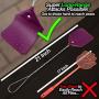 NextClimb Fly Swatters Heavy Duty 21'' - Purple Leather Fly Swatter - Made with Thicker Wire - Best Fly Swatter to get rid of Flies, Bugs, Mosquitos (2-Pack)