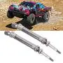 T best RC Rear Drive Shaft Set, 1/10 RC Metal CVD Transmission Shaft Fit for Traxxas Slash Car NSV775(Titanium)