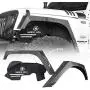 Hooke Road Armor Style Fender Flares + Front Inner Fender Liners Kit Compatible with Jeep Wrangler JK & Unlimited 2007-2018 2/4 Doors Hooke Road Armor Style Fender Flares + Front Inner Fender Liners Kit Compatible with Jeep Wrangler JK & Unlimited 2007-2018 2/4 Doors