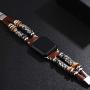 NIGHTCRUZ Compatible with Boho Fancy Apple Watch Band - Multilayer Leather Bracelet Vintage for Apple Watch Series 5/4/3 (2 Straps Brown, 38mm/40mm)
