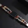NIGHTCRUZ Compatible with Boho Fancy Apple Watch Band - Multilayer Leather Bracelet Vintage for Apple Watch Series 5/4/3 (2 Straps Brown, 38mm/40mm)