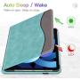 Fintie Case for iPad Air 4 10.9 Inch 2020 with Pencil Holder, Multi-Angle Viewing Cover [Supports Pencil 2nd Gen Charging] with Pocket, Auto Sleep/Wake for iPad Air 4th Generation, Turquoise