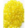 Tara Metallic Color 12 MM Plastic Beads For Braid Hair 240 Pieces In One Pack (Pack of 2, GLITTER YELLOW)