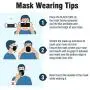 WeCare Individually Wrapped Disposable Face Masks - 50 Pack, Black -Soft on Skin - 3 Ply Protectors with Elastic Earloops - Latex Free, Non Woven, Single Use - Effective Filtration - Retail Packaging