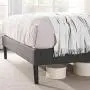 VECELO Upholstered Platform Bed Frame with Height Adjustable Headboard/Mattress Foundation with Strong Slat Support, Easy Assembly, Full, Dark Grey VECELO Upholstered Platform Bed Frame with Height Adjustable Headboard/Mattress Foundation with Strong Slat Support, Easy Assembly, Full, Dark Grey