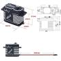 JX Servo BLS-HV7146MG 46kg Brushless High Precision Steel Gear Full CNC Digital Servo Motor for RC Car Robot Arm Helicopter Airplane Parts
