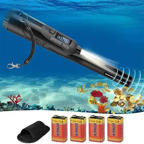 Metal Detector Pinpointer IP68 Waterproof High Sensitivity Metal Detector with LCD Display&Belt Holster For Treasure Hunting Tool Accessories for Adult and Kids(Three Mode-Fully Waterproof Pinpointer)