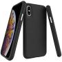 Molzar Shield Series iPhone Xs Case, iPhone X Case, Triangle Texture Grip, Built-in Metal Plate for Magnetic Car Phone Holder, Support Qi Wireless Charging, Compatible with Apple iPhone Xs/X, Black