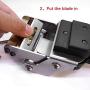 Leather Paring Machine Manual Leather Skiver Leather Splitter Skiver Leather Tool DIY Skiving Thinner Machine USA