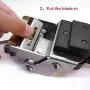 Leather Paring Machine Manual Leather Skiver Leather Splitter Skiver Leather Tool DIY Skiving Thinner Machine USA