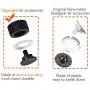 Newace Aluminum Welding Hood Fasteners Pipeliner Helmet Accessories Headgear Replacement Parts Screws 1 Pair(Black)