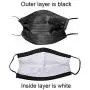 Wecolor 100 Pcs Disposable 3 Ply Earloop Face Masks, Suitable for Home, School, Office and Outdoors (Black)