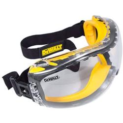 Dewalt DPG82-11C Concealer Clear Anti-Fog Dual Mold Safety Goggle, Clear Lens, 1 Pair