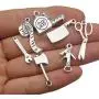 WOCRAFT 50pcs Wholesale Bulk Lots Alloy Home Tool Charms for Jewelry Making Mixed Smooth Tibetan Silver Metal Charms Pendants DIY for Jewelry Making Necklace Bracelet and Crafting (M351) WOCRAFT 50pcs Wholesale Bulk Lots Alloy Home Tool Charms for Jewelry Making Mixed Smooth Tibetan Silver Metal Charms Pendants DIY for Jewelry Making Necklace Bracelet and Crafting (M351)