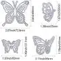 Gejoy 4 Pieces Butterfly Set Cutting Dies Metal Butterfly Die Embossing Stencils for Thanksgiving Christmas Card Paper DIY Craft Decoration Gejoy 4 Pieces Butterfly Set Cutting Dies Metal Butterfly Die Embossing Stencils for Thanksgiving Christmas Card Paper DIY Craft Decoration
