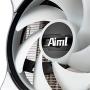 Aiml, 120mm Air CPU Cooler, 6 Continuous Direct Contact Heat Pipes, 2 PC Fans with PWM Function, Intel LGA1151, AMD AM4 / Ryzen (Dual Fan)