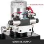 Mophorn 16 Quart Hydraulic Pump Double Acting Hydraulic Pump Metal Reservoir 3200 PSI Hydraulic Power Unit Car Lift with Pressure Gauge Hydraulic for Scissor Lift Dump Trailer