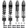 HobbyPark Aluminum Front & Rear Shock Absorber Assembled Full Metal for RC 1/10 Traxxas Slash, Stampede, Rustler, Nitro Slash, Replacement of Parts 5862 3760 3762 (Grey)