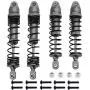HobbyPark Aluminum Front & Rear Shock Absorber Assembled Full Metal for RC 1/10 Traxxas Slash, Stampede, Rustler, Nitro Slash, Replacement of Parts 5862 3760 3762 (Grey)